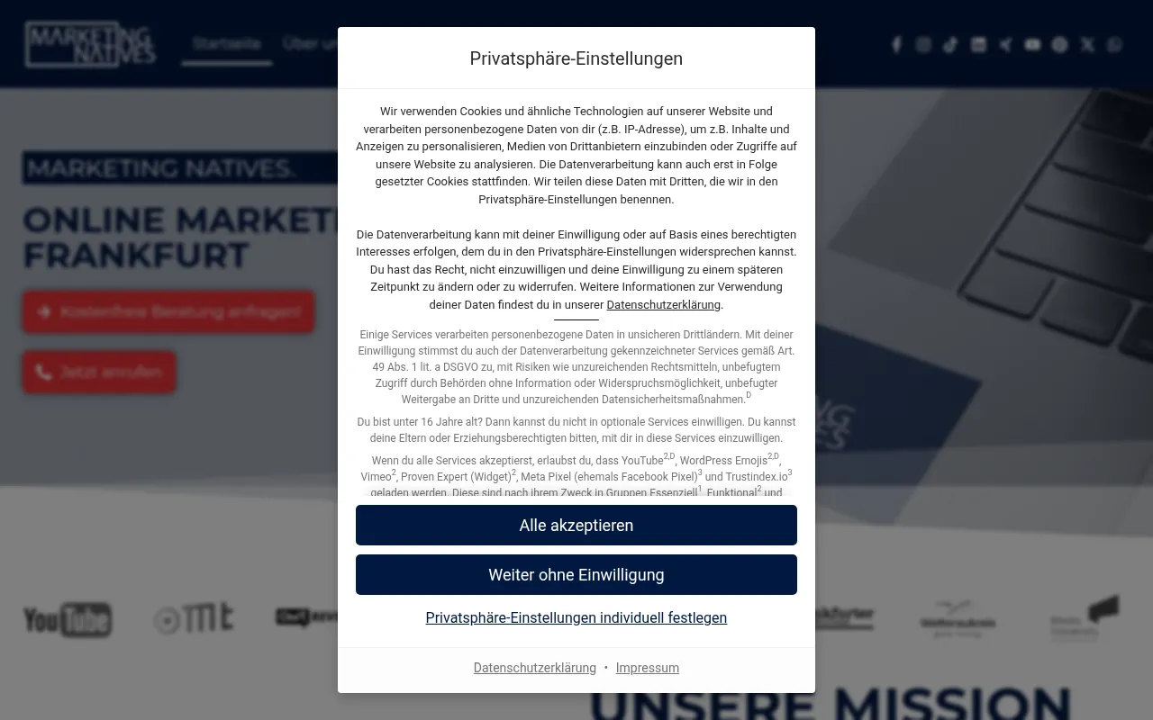 Screenshot of marketing-natives.de