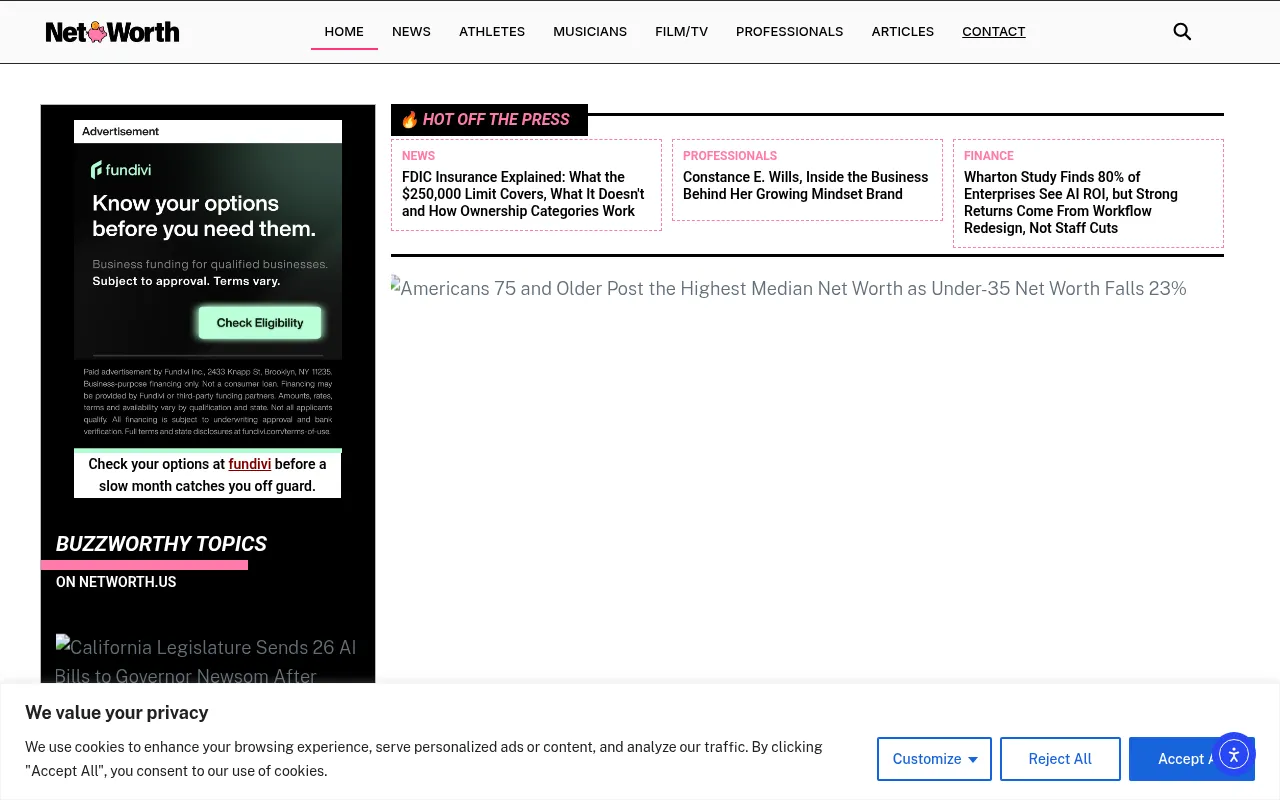 Screenshot of networth.us