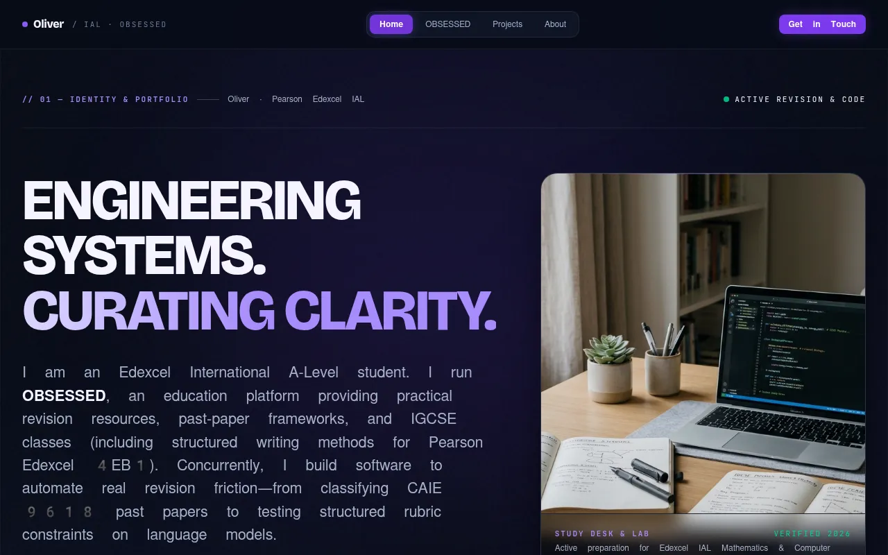 Screenshot of oaksoe-aung.github.io
