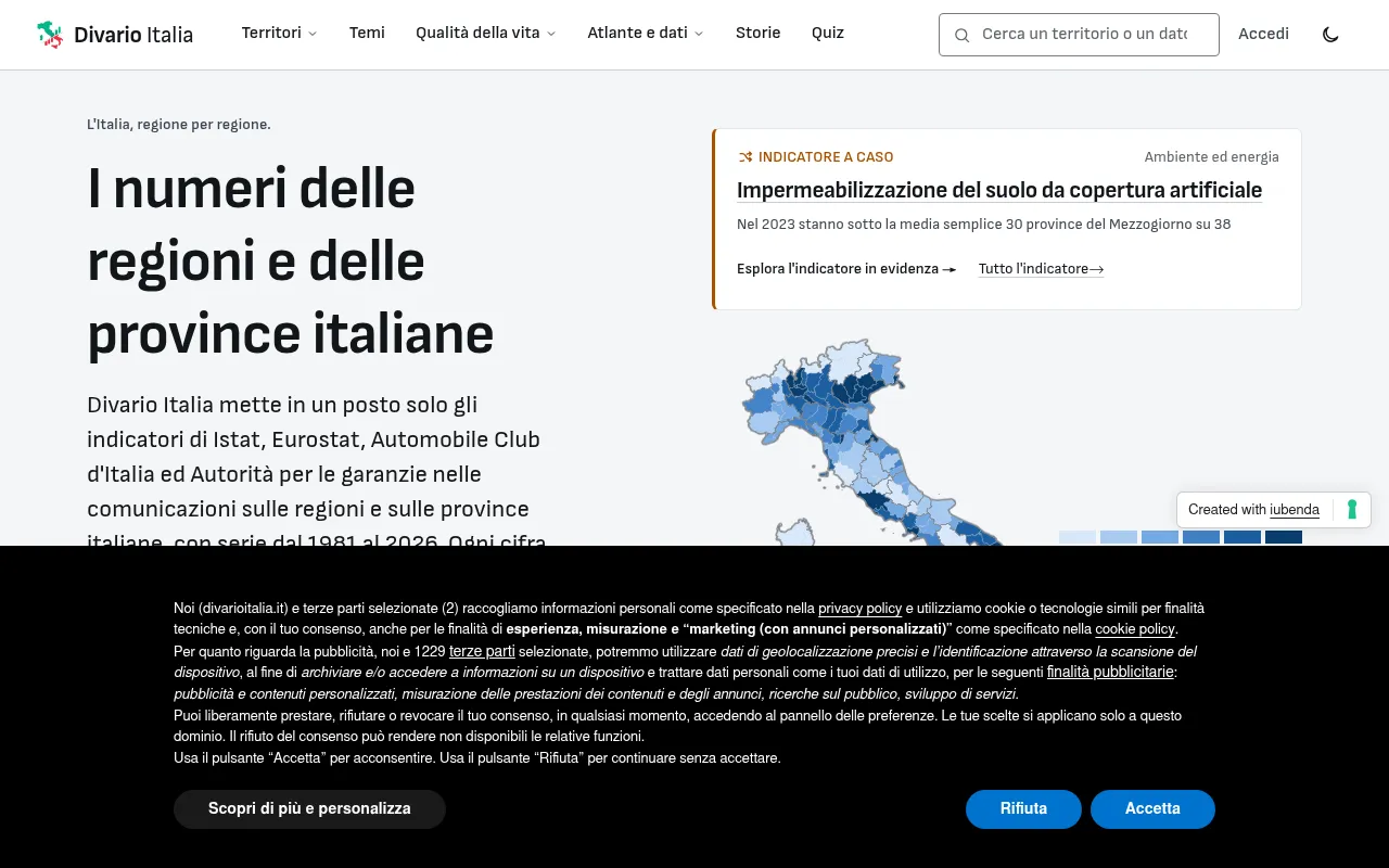 Screenshot of divarioitalia.it