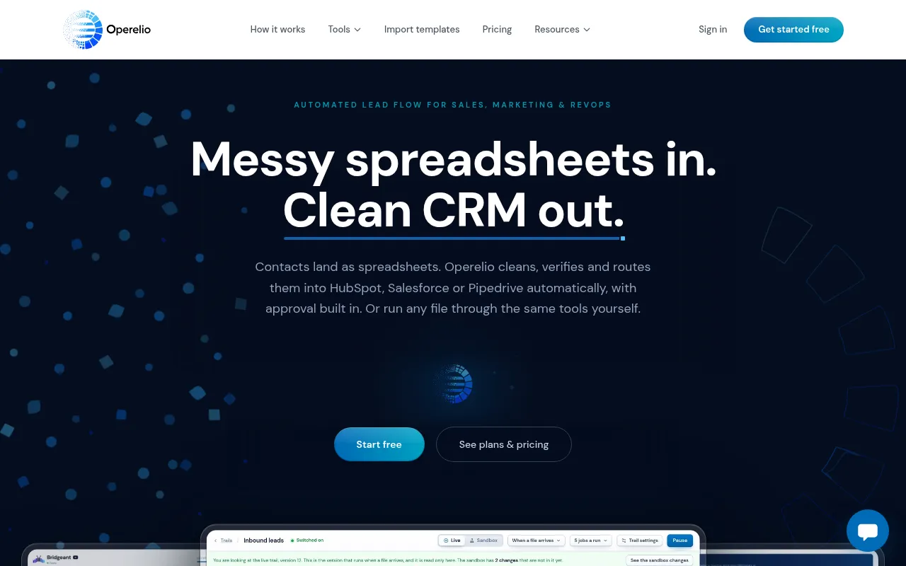 Screenshot of operelio.com
