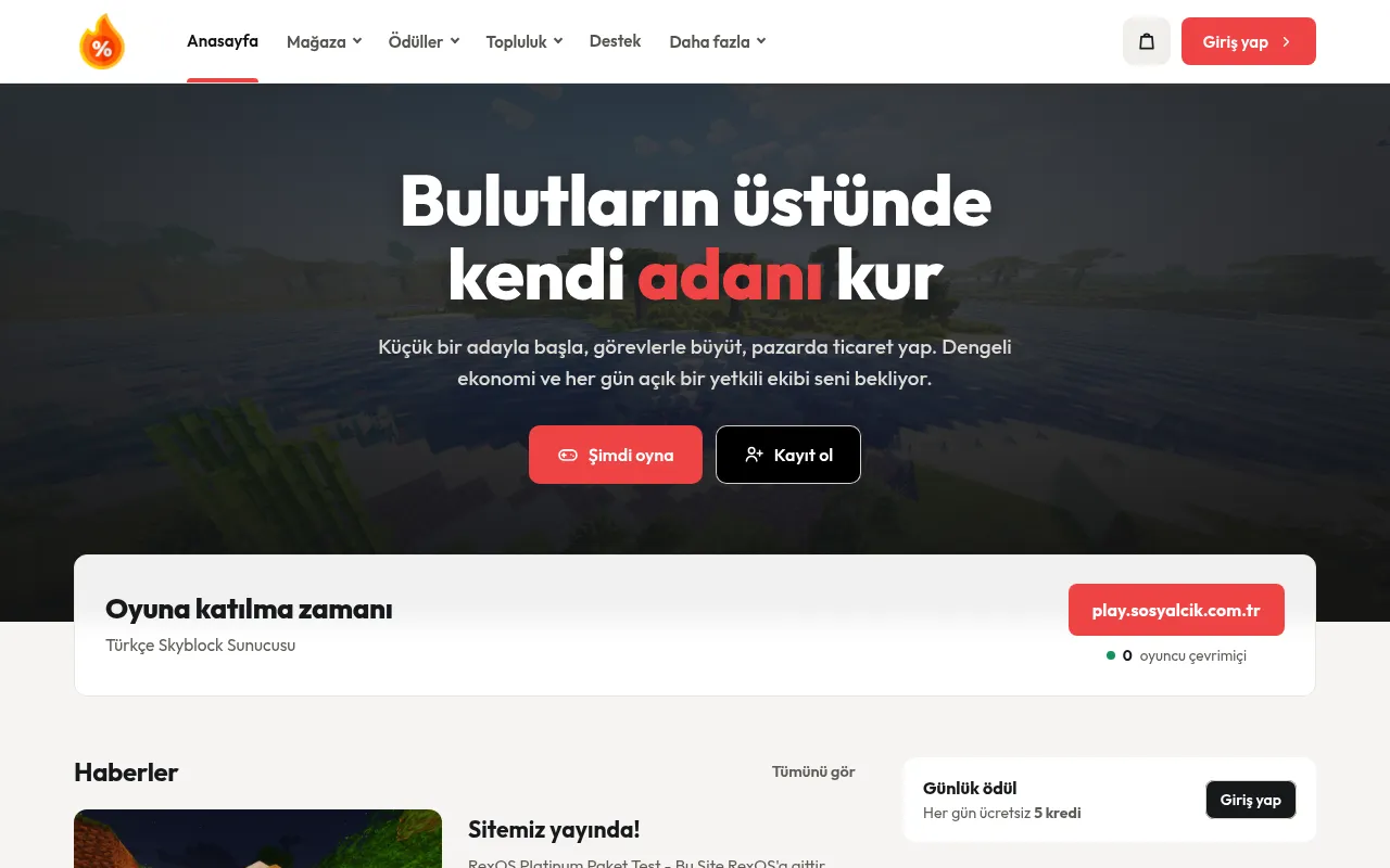 Screenshot of sosyalcik.com.tr