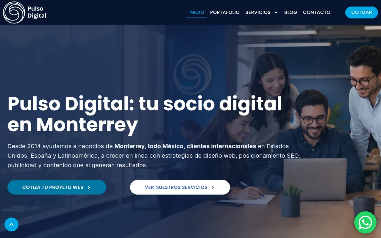 Screenshot of pulsodigital.com.mx