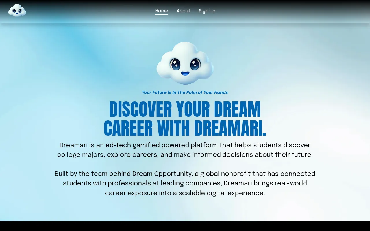 Screenshot of dreamari.com