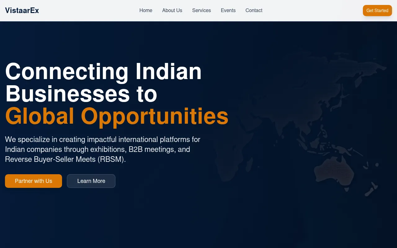Screenshot of vistaarex.com