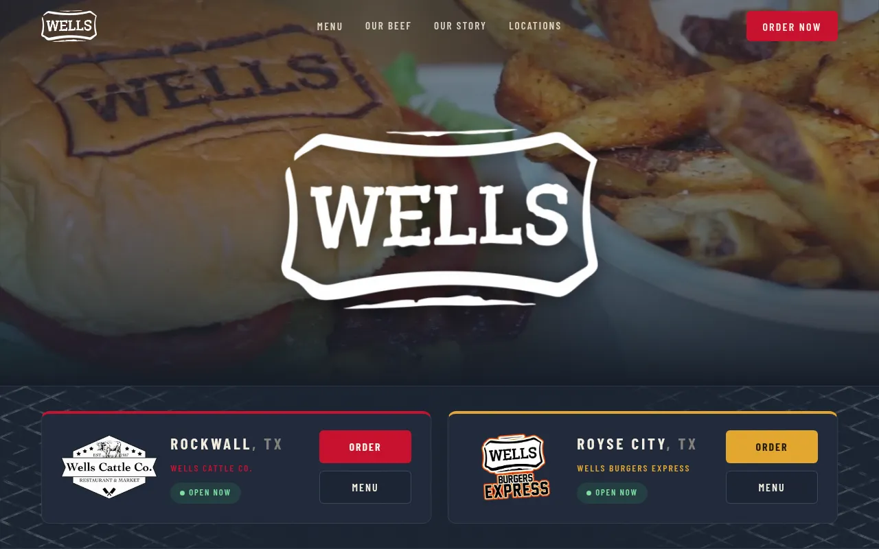 Screenshot of wellscattleco.com