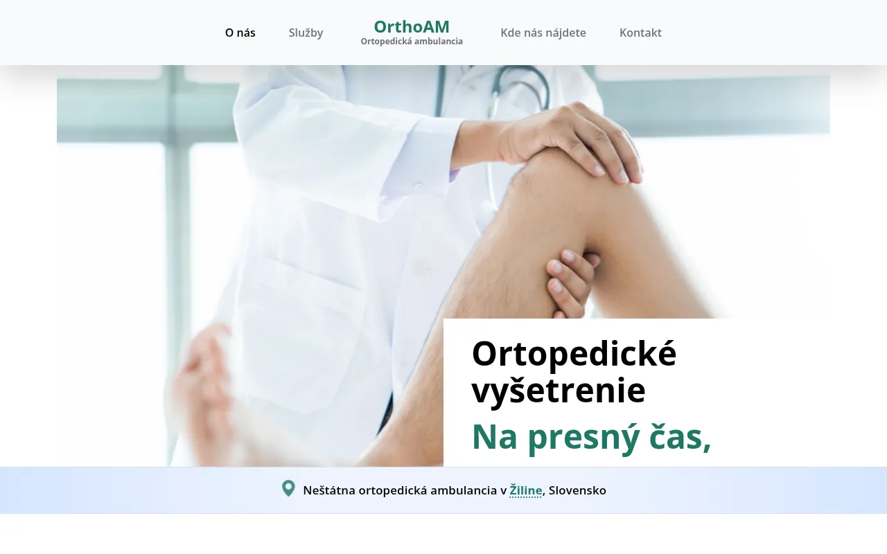 Screenshot of orthoam.sk