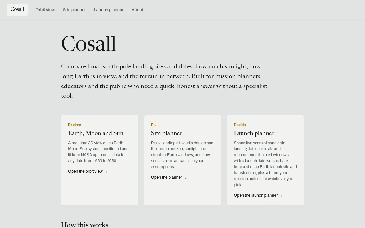 Screenshot of cosall.onrender.com