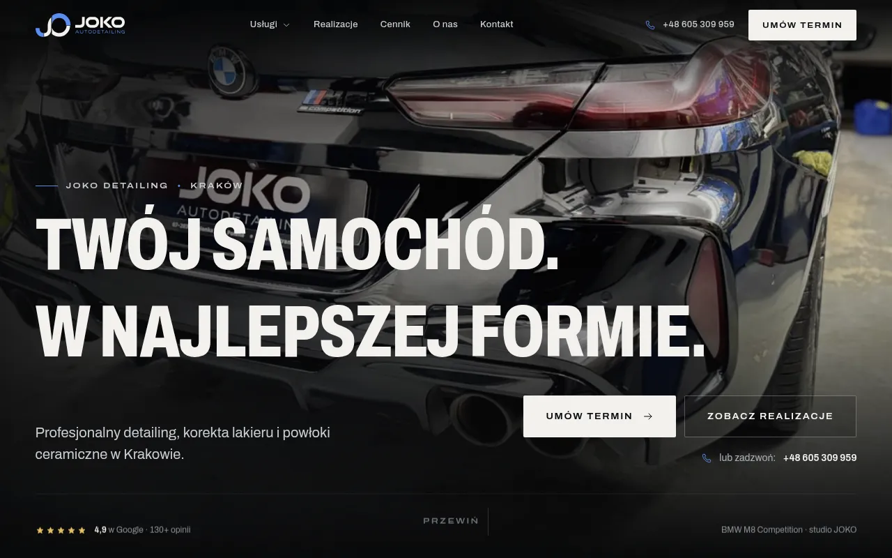 Screenshot of jokodetailing.vercel.app