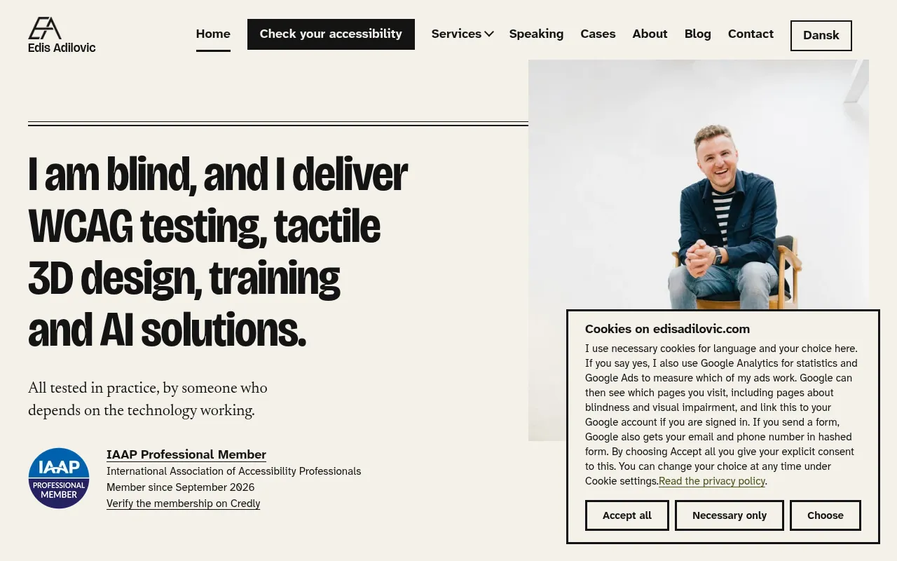 Screenshot of edisadilovic.com