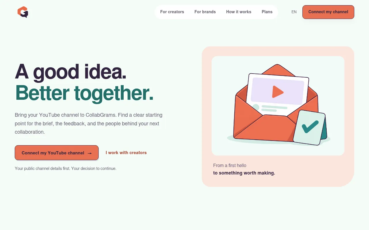 Screenshot of collabgrams.com