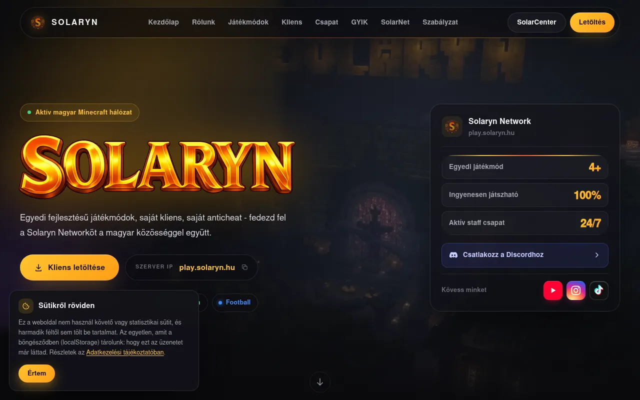 Screenshot of solaryn.hu