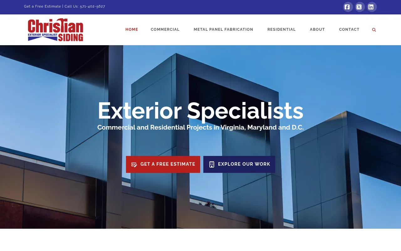 Screenshot of christiansiding.com