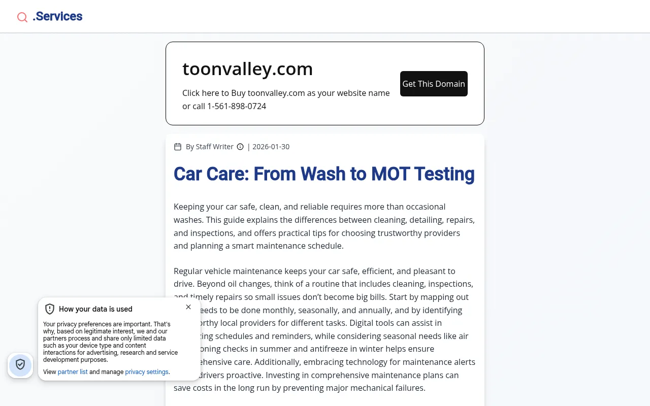 Screenshot of toonvalley.com