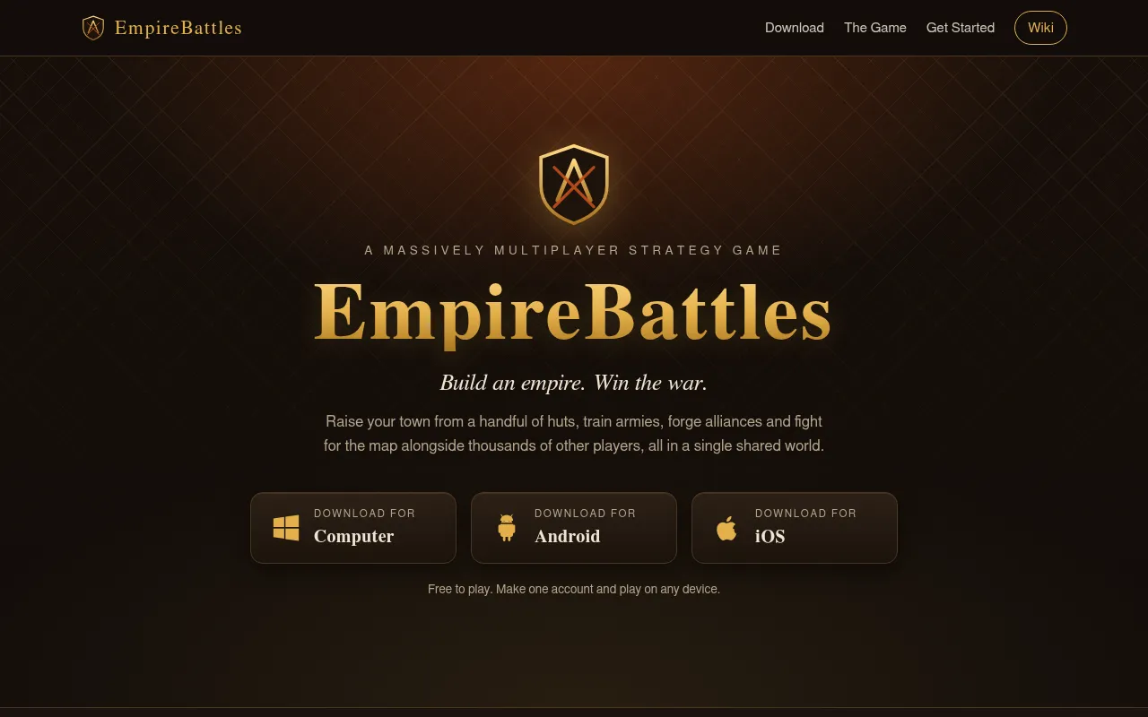 Screenshot of empirebattles.com