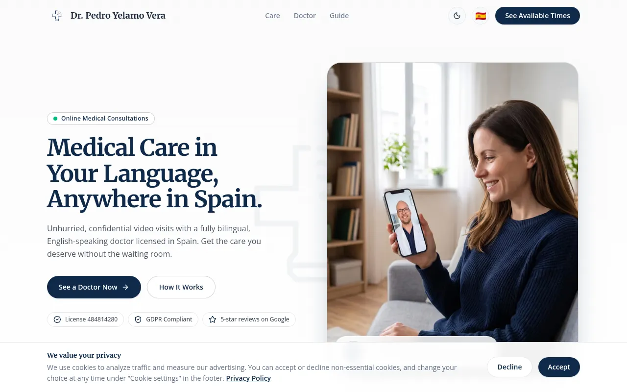 Screenshot of drpedroyelamo.com