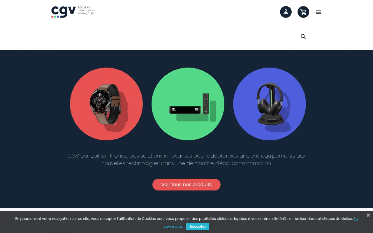 Screenshot of cgv.fr