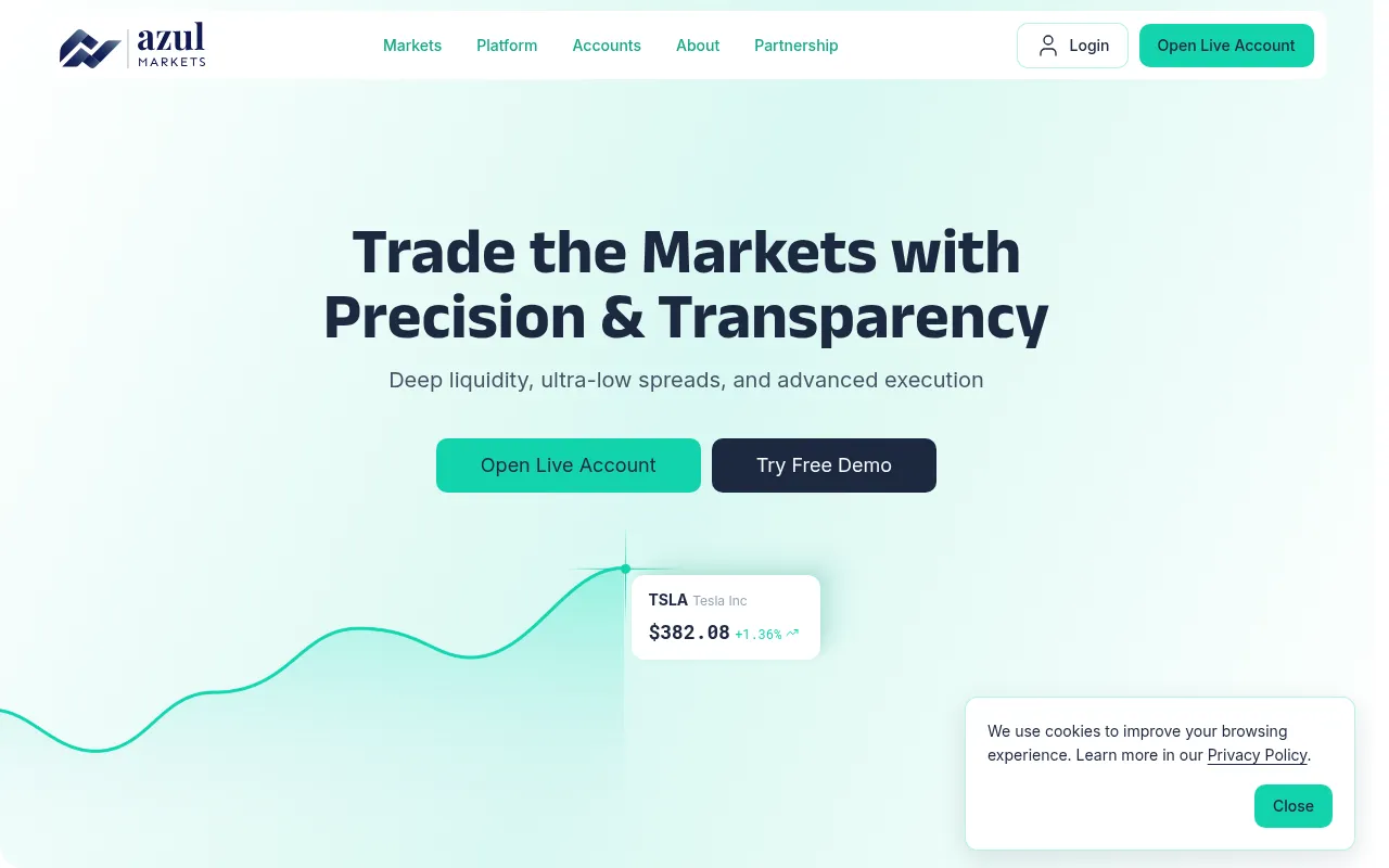 Screenshot of azulmarkets.com