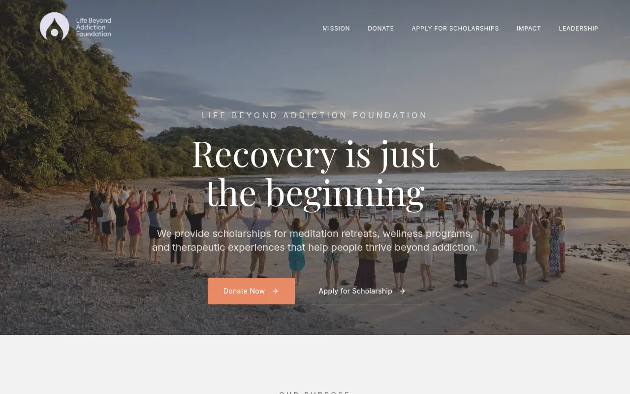 Screenshot of lba.foundation