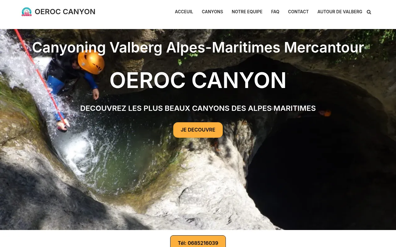 Screenshot of valberg-canyon.fr