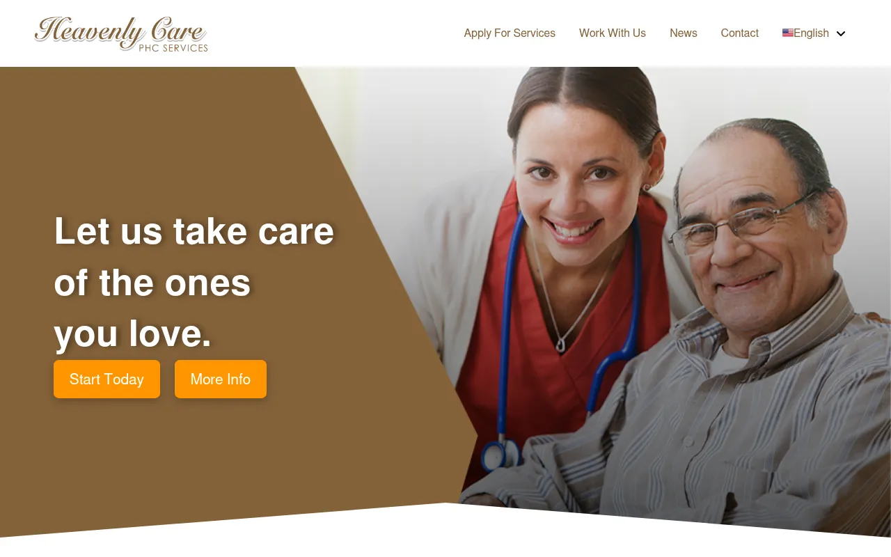 Screenshot of heavenlycarephc.com