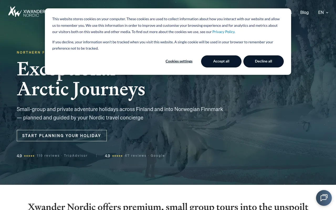 Screenshot of xwander.com