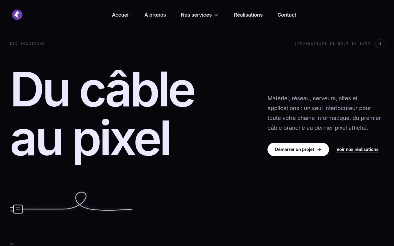 Screenshot of etisolutions.fr
