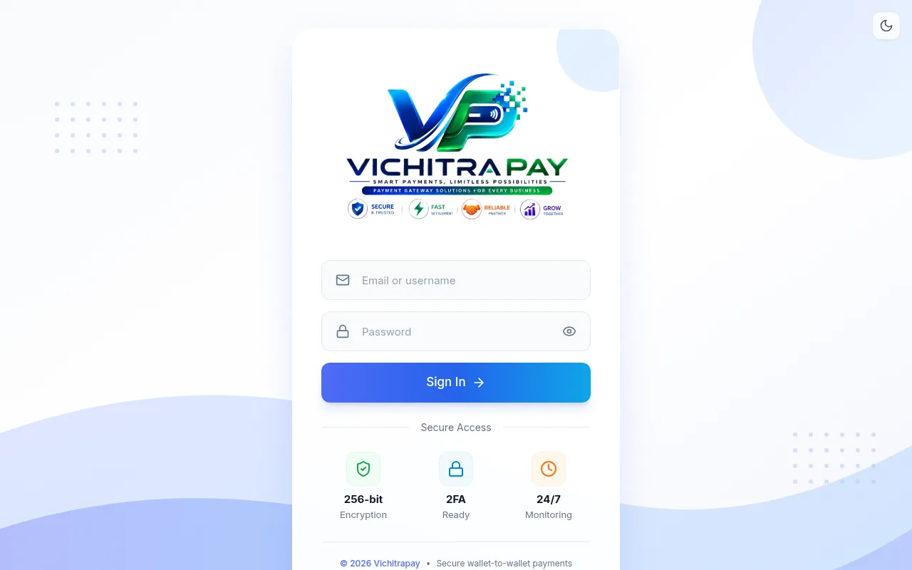 Screenshot of dashboard.vichitrapay.com