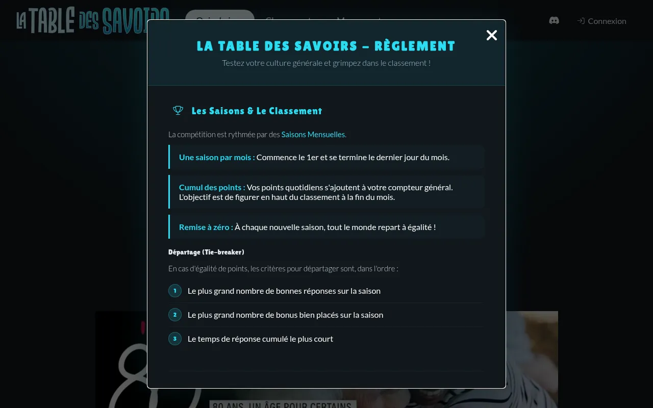 Screenshot of latabledessavoirs.fr