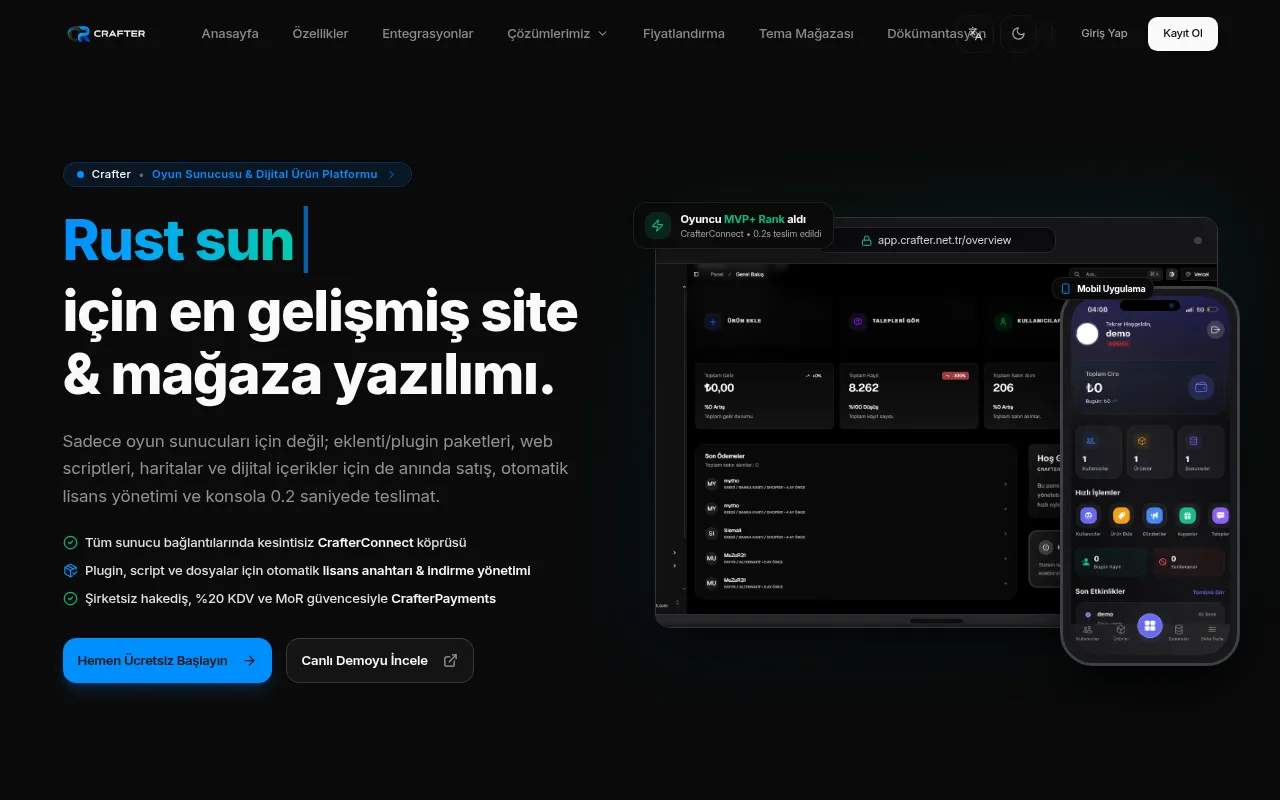 Screenshot of crafter.net.tr