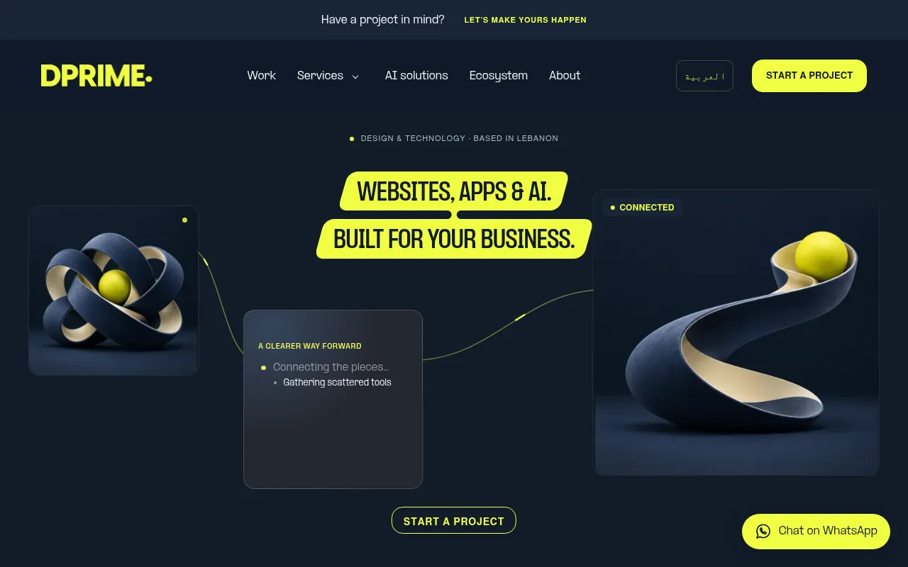 Screenshot of dprime.com.lb