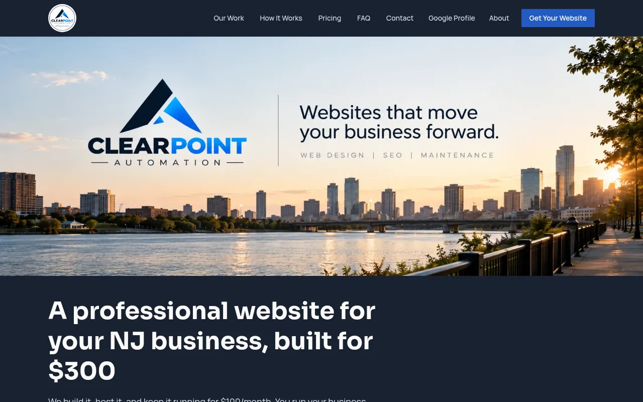 Screenshot of clearpointautomation.com