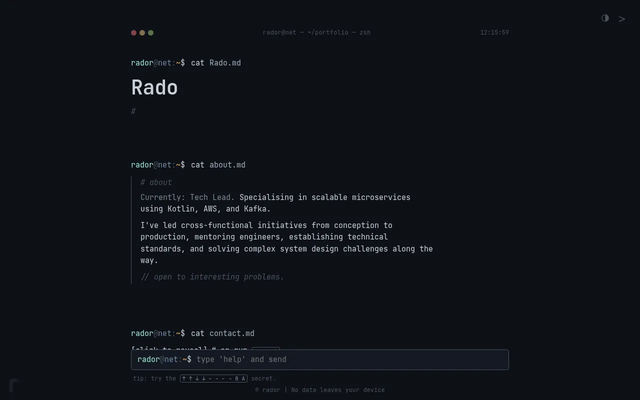 Screenshot of rador.net