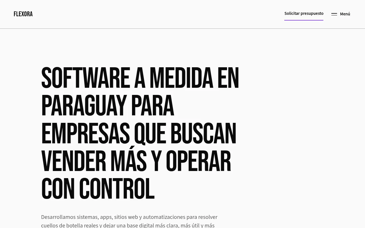 Screenshot of flexorasystems.com