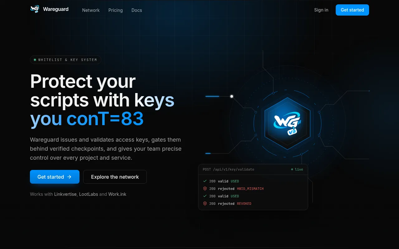 Screenshot of wareguardv3.xyz
