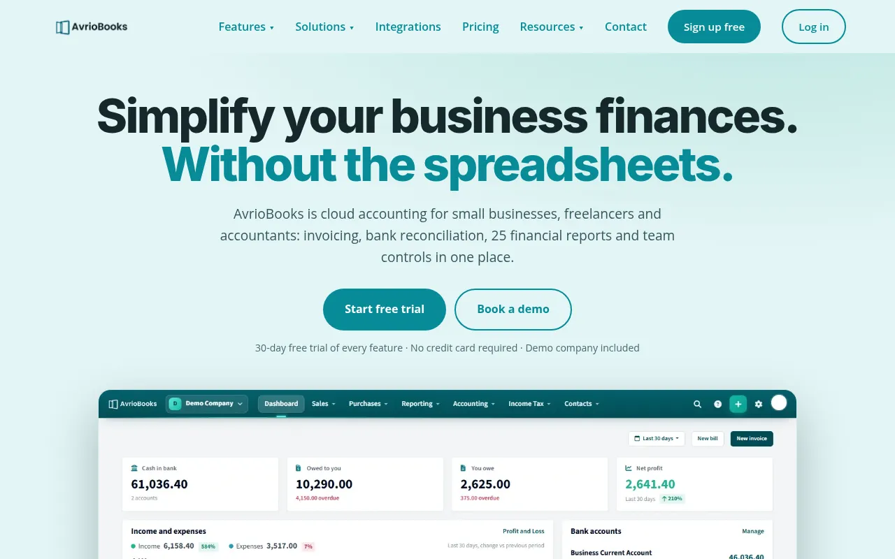 Screenshot of avriobooks.com