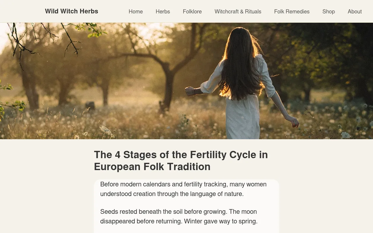 Screenshot of wildwitchherbs.com