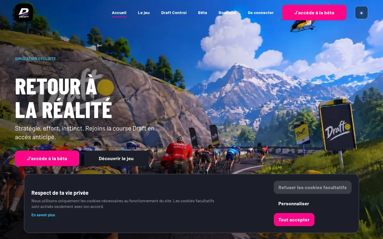 Screenshot of todraft.fr