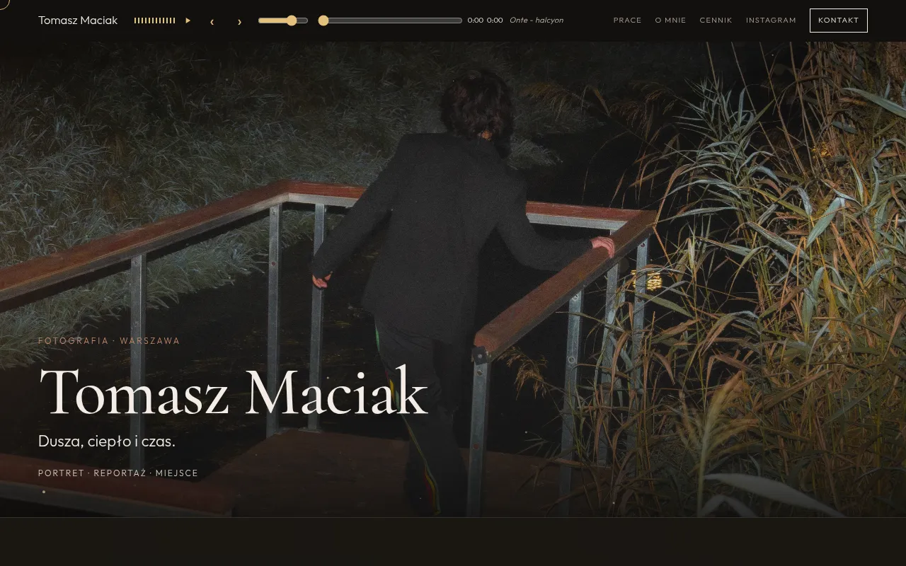 Screenshot of tommpray.pl