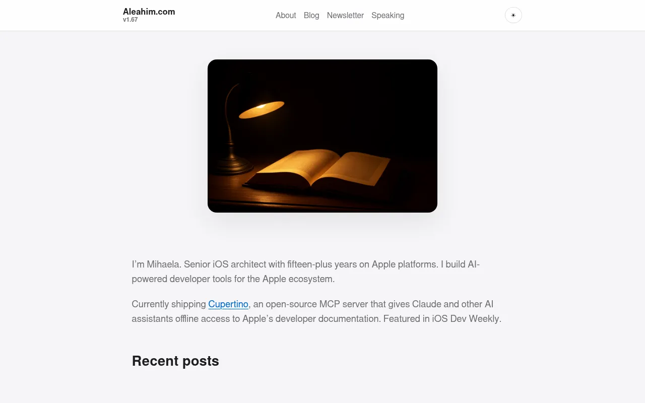 Screenshot of aleahim.com