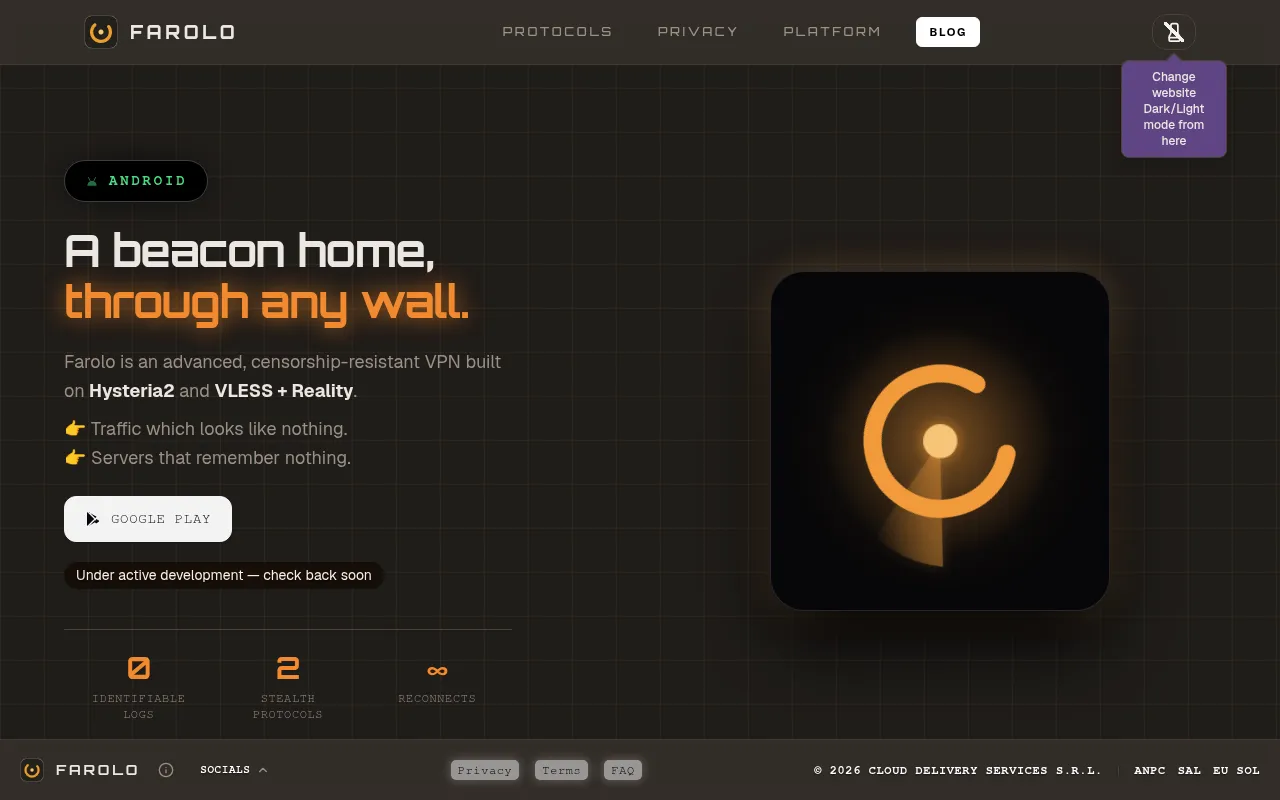 Screenshot of farolo.net