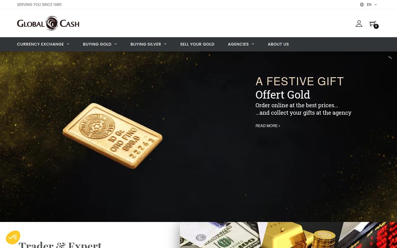Screenshot of globalcash.fr
