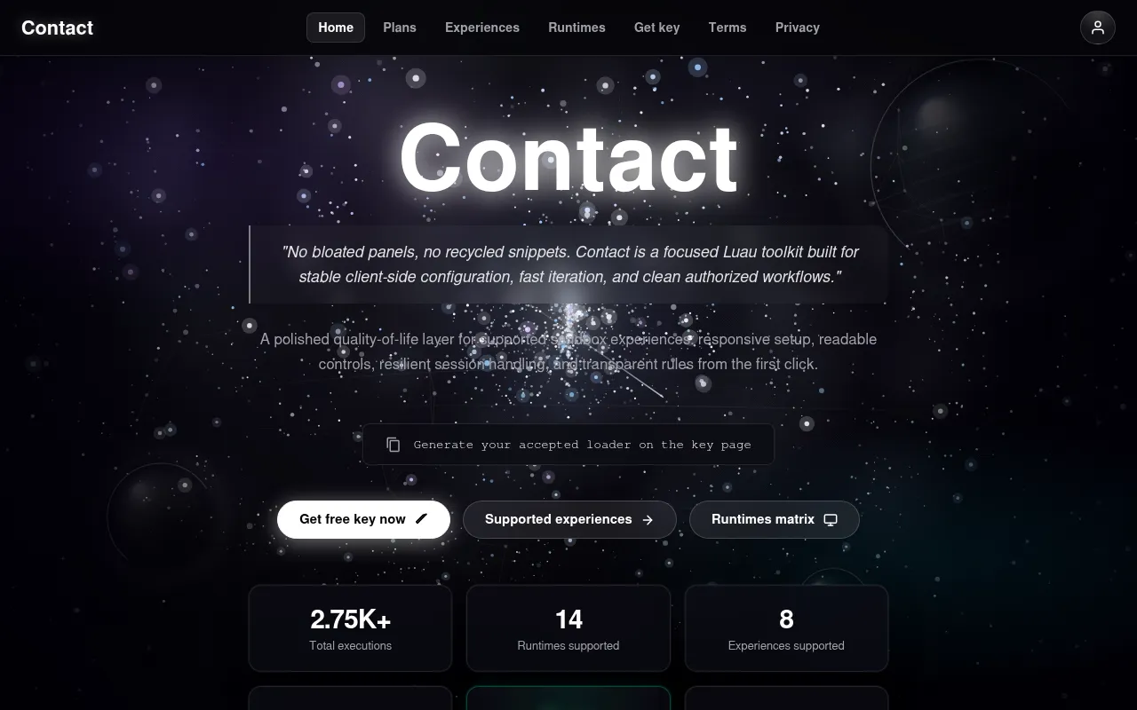 Screenshot of contactinghere.lol
