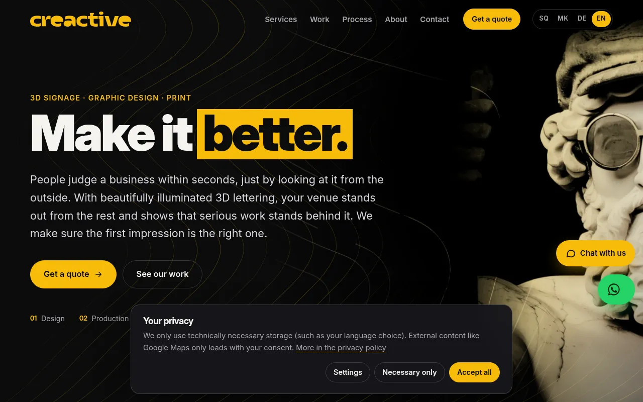 Screenshot of creactive-studio.com
