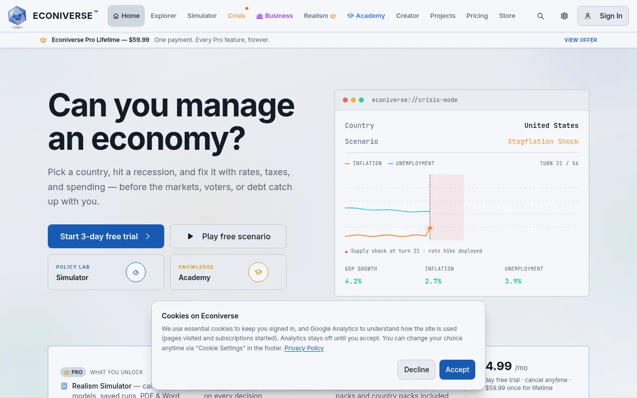 Screenshot of econiverse.org