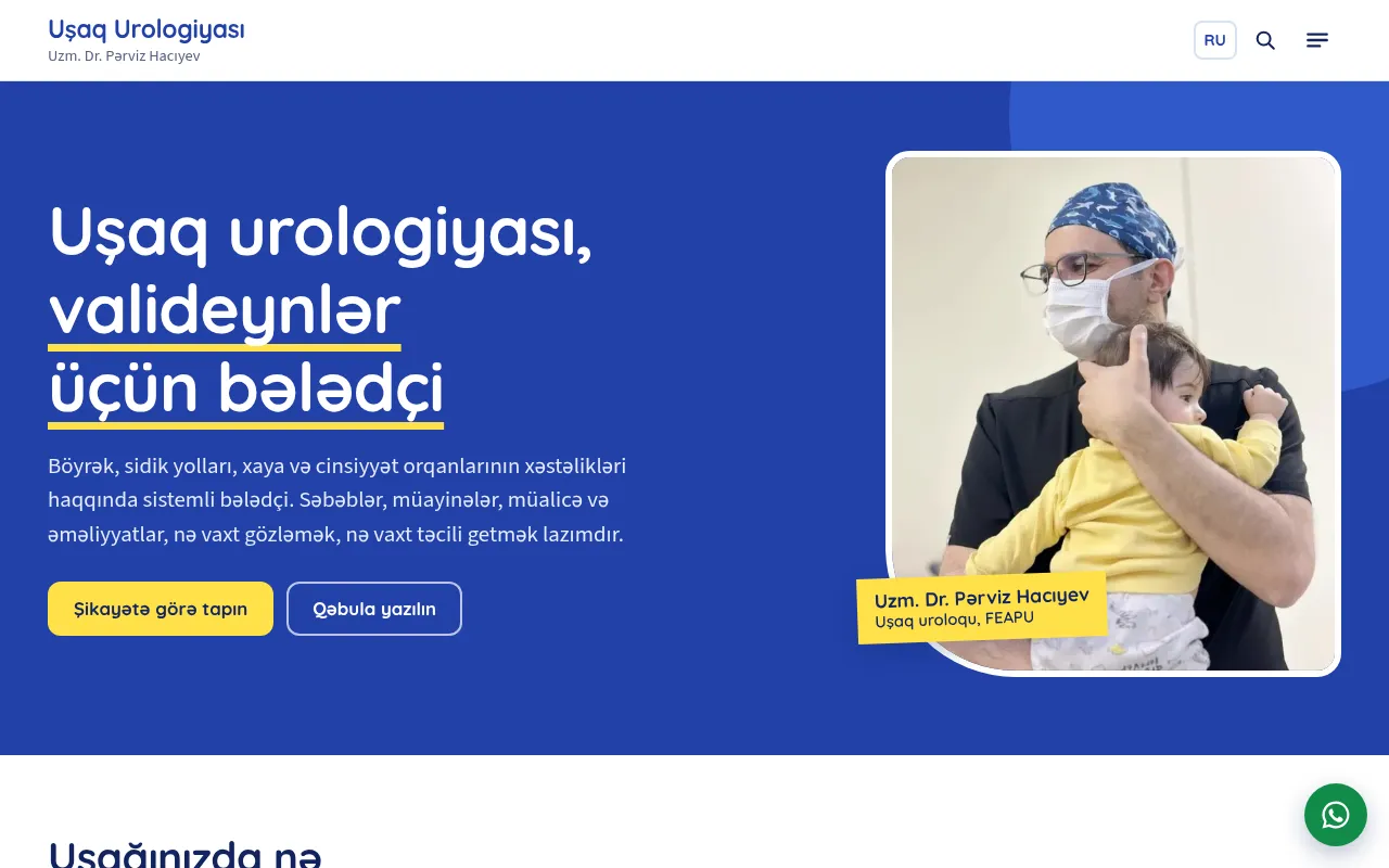 Screenshot of usaqurologiyasi.com
