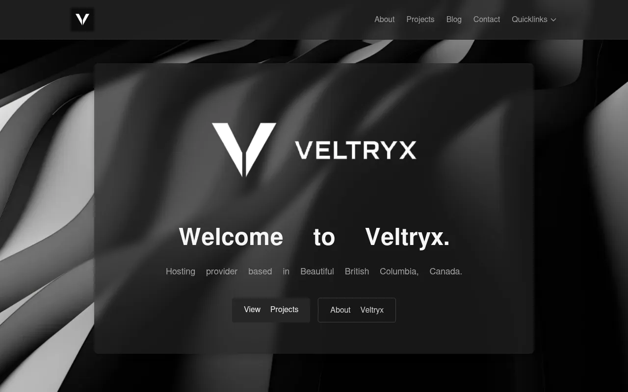 Screenshot of veltryx.xyz