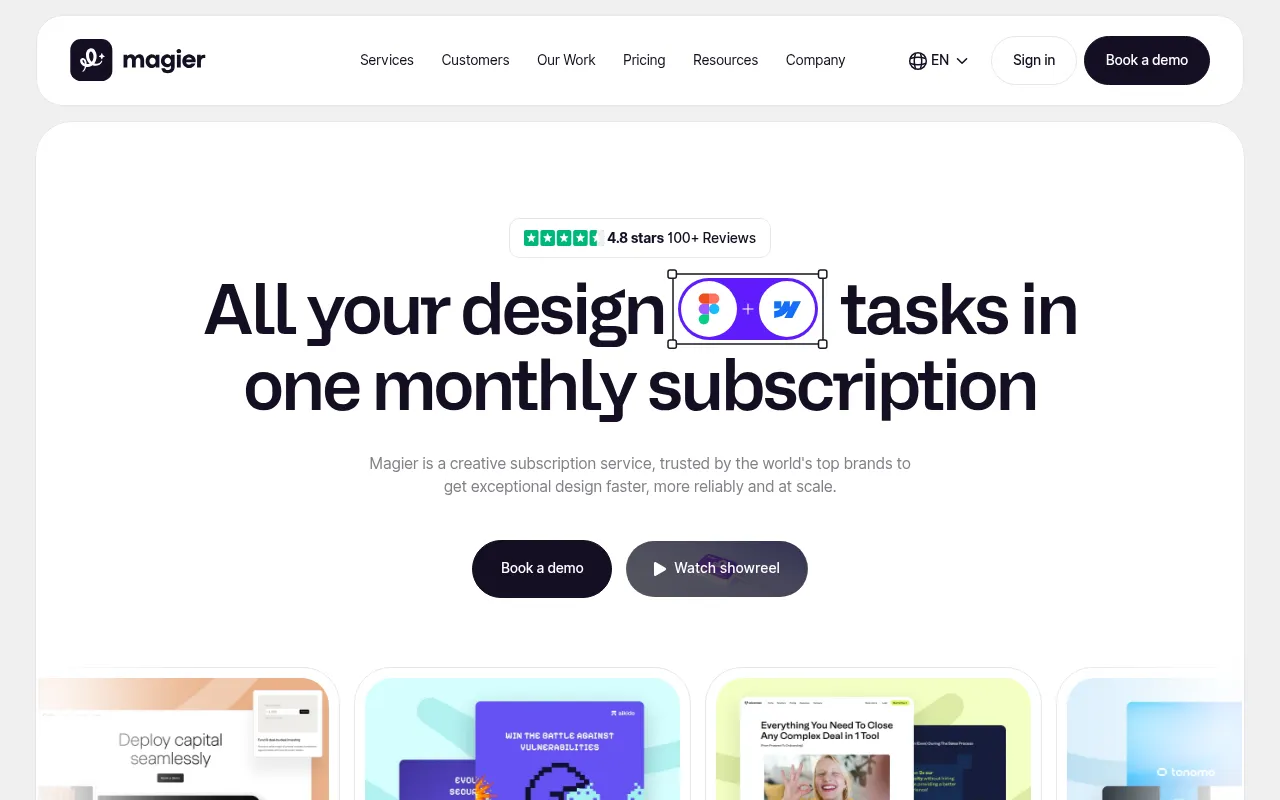 Screenshot of magier.com
