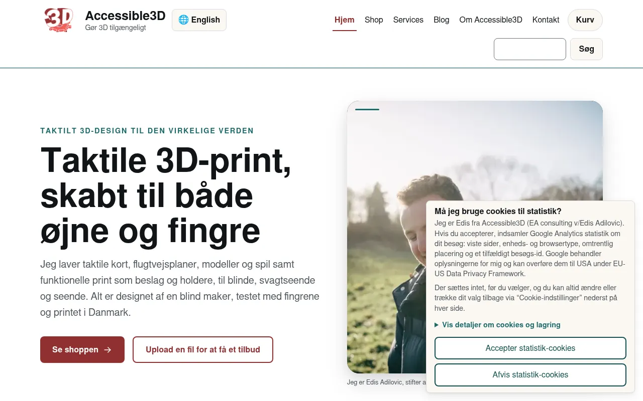 Screenshot of accessible3d.io