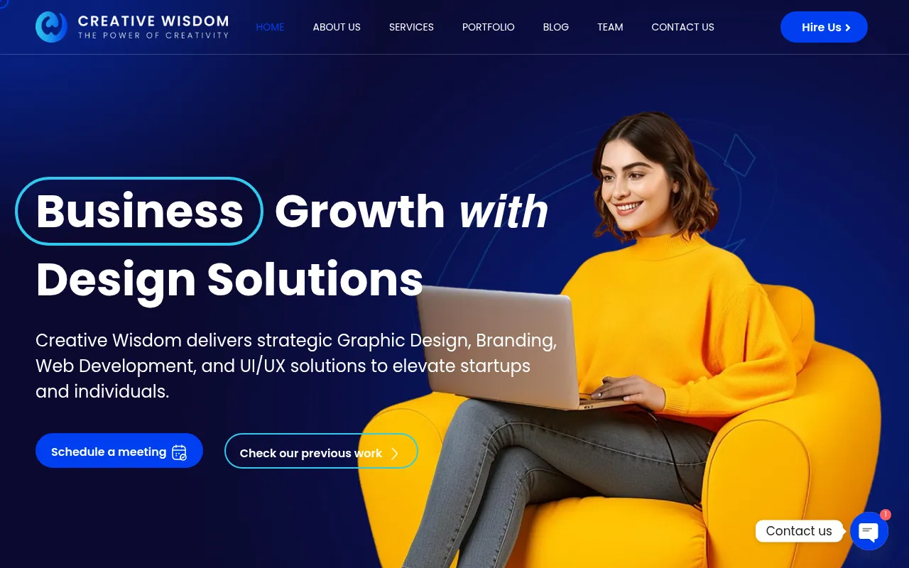 Screenshot of creativewisdom.agency
